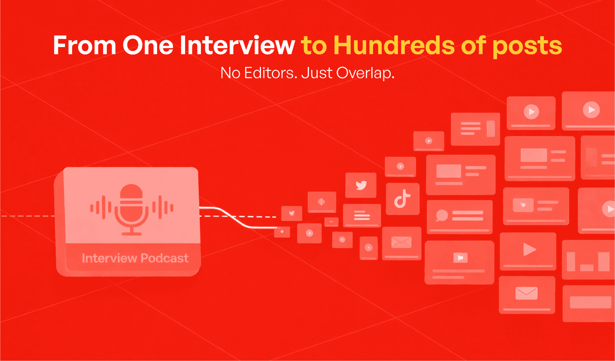 From one interview to hundreds of posts